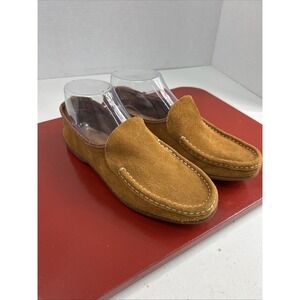 Bernardo GUIDABENE Mustard Yellow Suede Slip On Bootie Sz 7 Shoe Italy